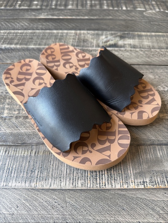 See By Chloe Shoes - See by Chloe Essie scalloped leather slide